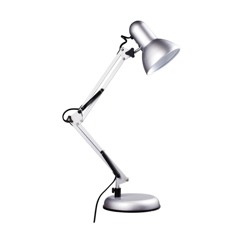 Metal Table Lamp, Silver