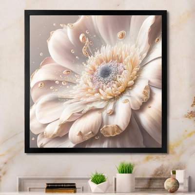 Fleur blanche - impression sur toile