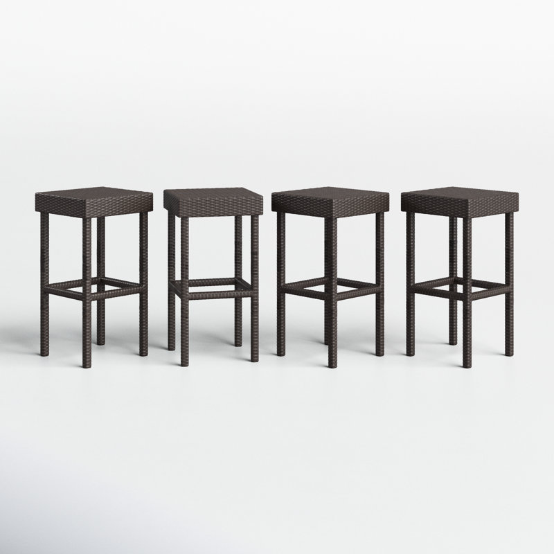 Arquan Polyethylene (PE) Wicker Outdoor Stool
