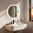 Round Frameless Backlit Led Bathroom Vanity Mirror Dimmable Anti-fog Wall Mounted Mirror-1742799662