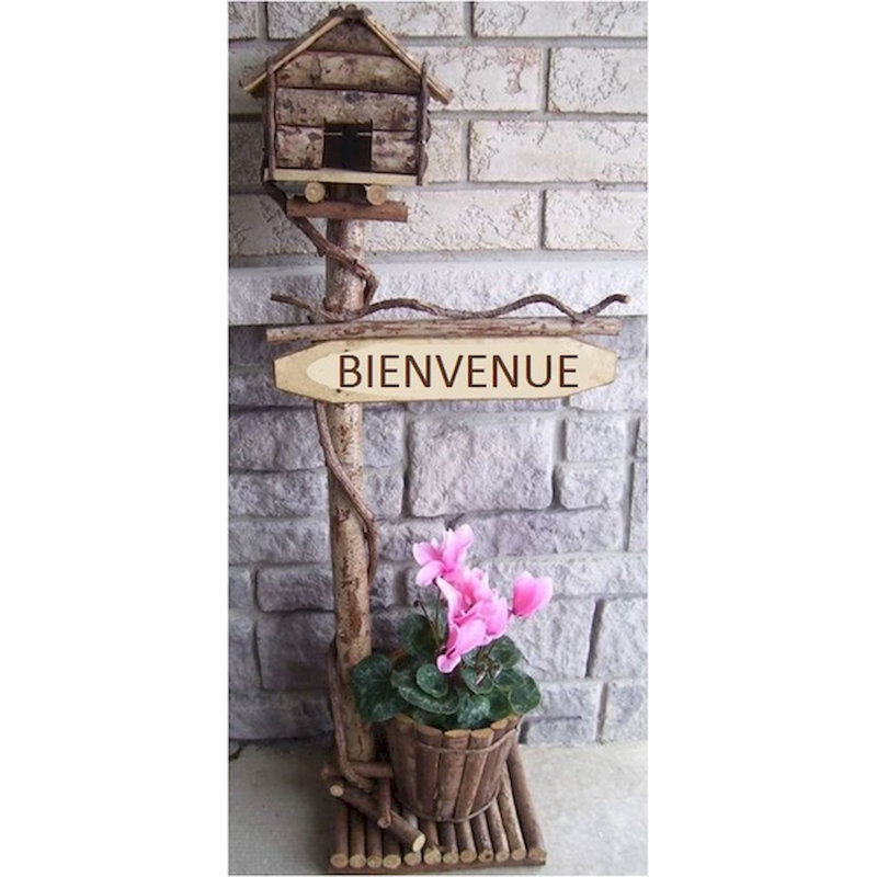 Nichoir bienvenue vine 42 po x 9 po x 7 po