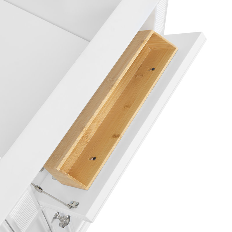 Lorelai 60'' W Double Vanity, Ethereal Noctis, Bright White, 8" Widespread