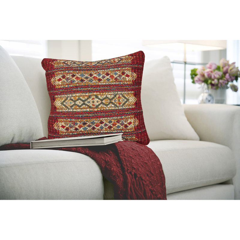  Housse et insert de coussin d'extérieur, Rouge, H 18 po x l 18 po