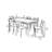 Alessia Four Leg Dining Set-1821765946