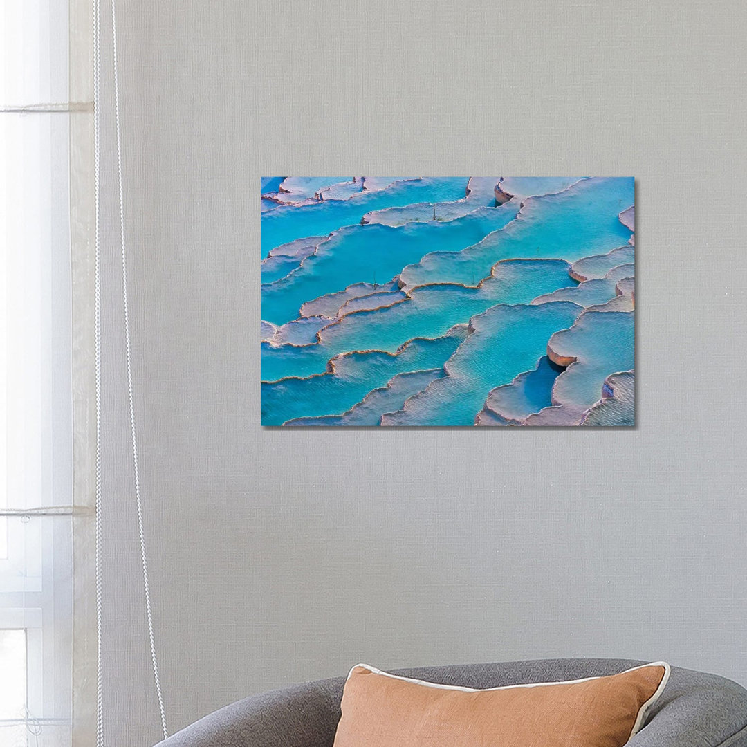 Travertine Terraces Of Pamukkale (UNESCO World Heritage Site) Turkey by Keren Su - Wrapped Canvas Print