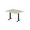 Rectangular with Steel Base Dining Table
