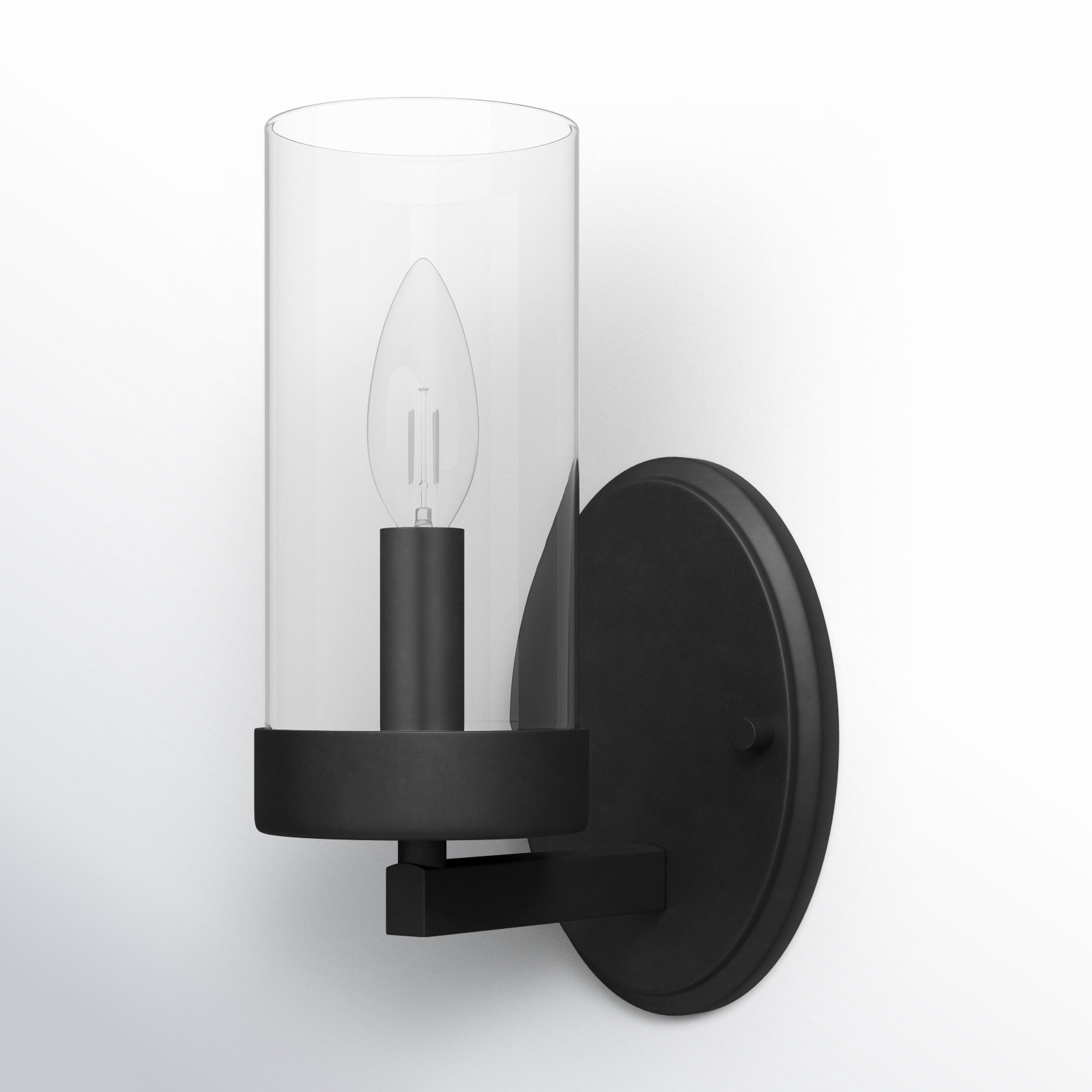 Angeline Single Transparent Dimmable Bath Sconce