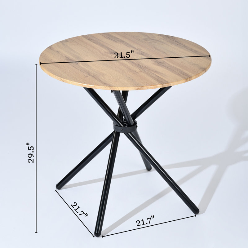 Table de salle à manger 29,5 po Menca, Chêne