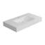 Meuble-lavabo de salle de bain, résine de pierre, surface solide, polyvalent pour les agencements, qualité des matériaux de teinture, fixation murale, options de comptoir, look épuré, meuble-lavabo efficace