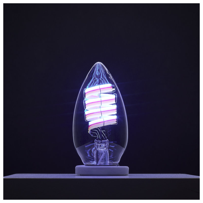 4 Watt B11 LED 2700K-5000K RGB/Tunable White Starfish IOT Clear Medium Base 120 Volt