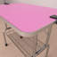 42 po Table de toilettage pliante pour chien avec cadre en acier inoxydable et tapis en caoutchouc avec bras et pinces réglables (couleur rose)-125249851-125249849