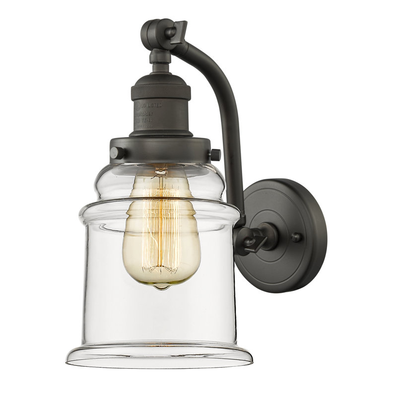 Alexandira Armed Sconce, Oil Rubbed Bronze, Clear, LED