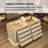 39.37"Minimalist Luxe Beige Jewelry Display Storage Cabinet