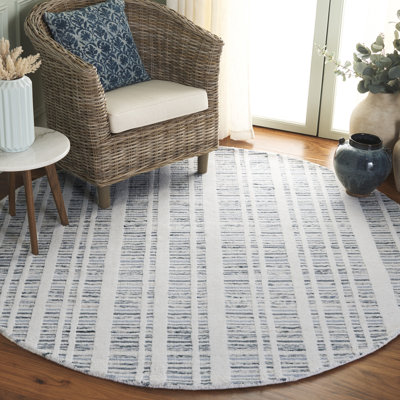 Tapis Fanechka 651 bleu sarcelle / ivoire