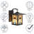 Lashasta 11.75" H Stained Glass Outdoor Wall Lantern -158258150