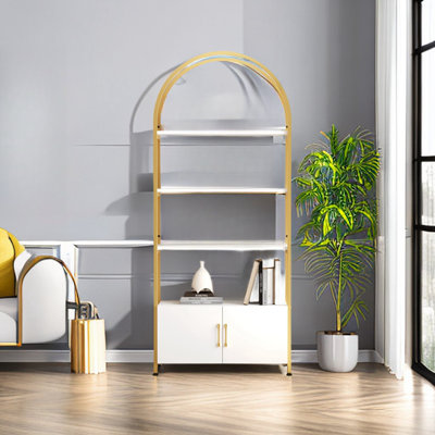 181.6cm H x 80cm W Iron Standard Bookcase