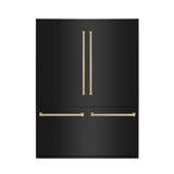 ZLINE 60" Autograph Edition 32.2 cu. ft. Built-in 4-Door French Door Refrigerator
