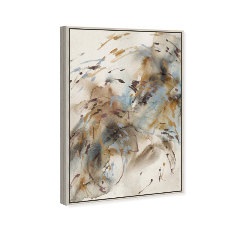 Mindfulness Print by Oliver Gal, 46"H x 31"W, Silver Floater Frame