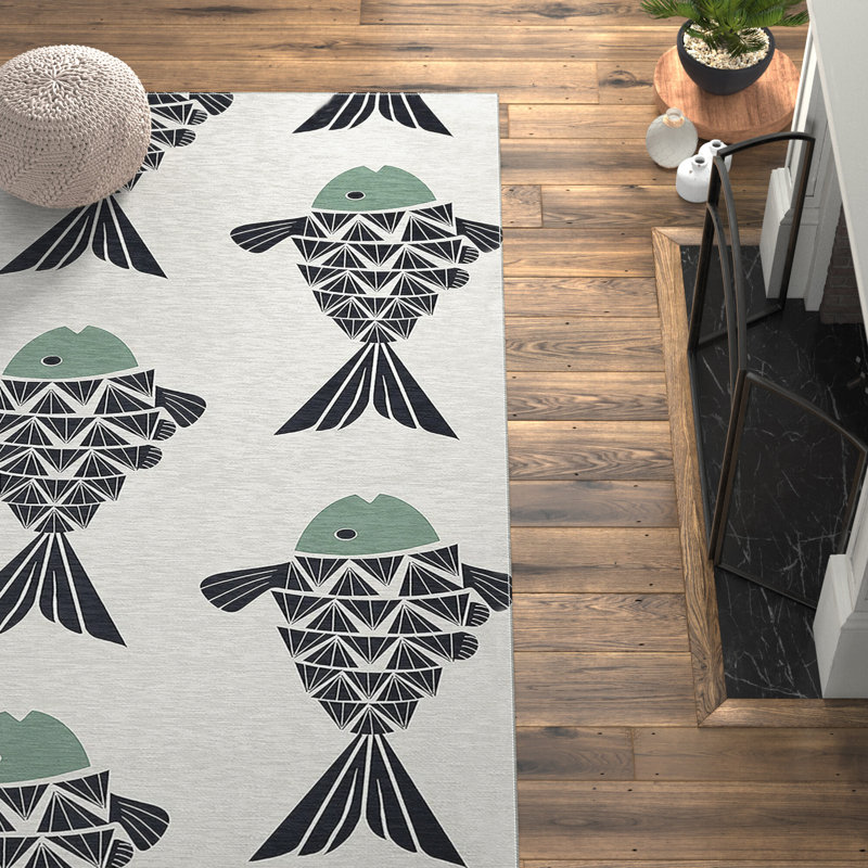 Barkhamsted Chenille Animal Print Indoor Rug, Rectangle 5' x 7'