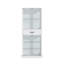 Armoire garde-manger 74,8 "avec porte vitrée