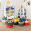 RiverRidge Kids 2pc Two-Tone Fabric Collapsbilble Cube Storage Organizers with Handles-774952889