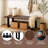 Lonsdale Wood and Metal Dining Bench