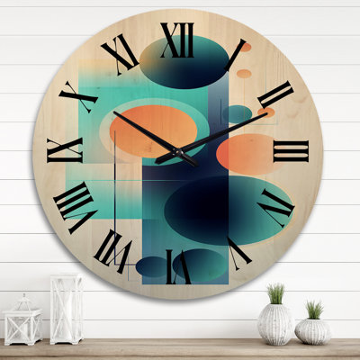 Horloge murale en bois massif Marquetta