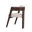 Vegas - chaise de salle à manger moderne gris clair et chêne noyer (ensemble de 2)-393539391