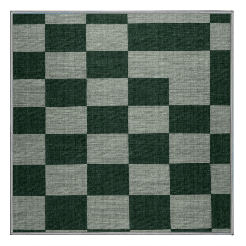 Tapis botanique lavable à la machine, Carré 3 pi