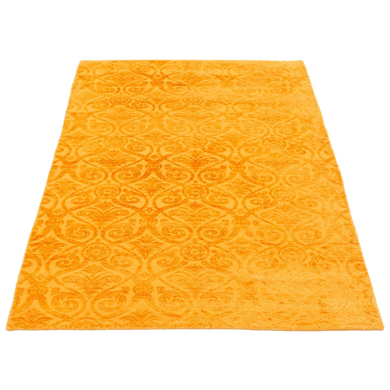 Tapis orange clair tissé à la main Fajardo