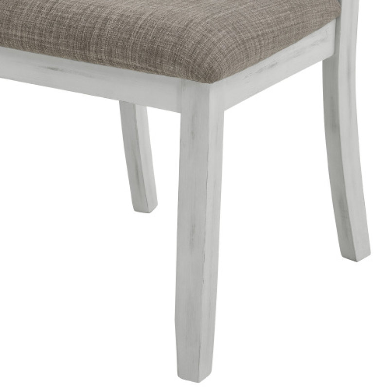 Chaise de salle à manger en bois massif peu encombrante au design élégant pour la vie moderne