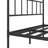 Queen Size Metal Bed, Iron Platform And Headboard, No Box Spring, Silent Nighttime Dream Period, Black Bed Frame With Build, Spring Not Required, Quiet Rest,