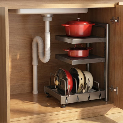 Foldable 3-tier Pot Rack (tall Version)