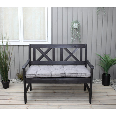 Almetra Solid Wood Pine Outdoor Bench