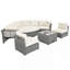Ensemble de meubles de patio Mobilier d'extérieur Méridienne en rotin Ensemble de sièges de patio avec coussins et table de centre-1539146391
