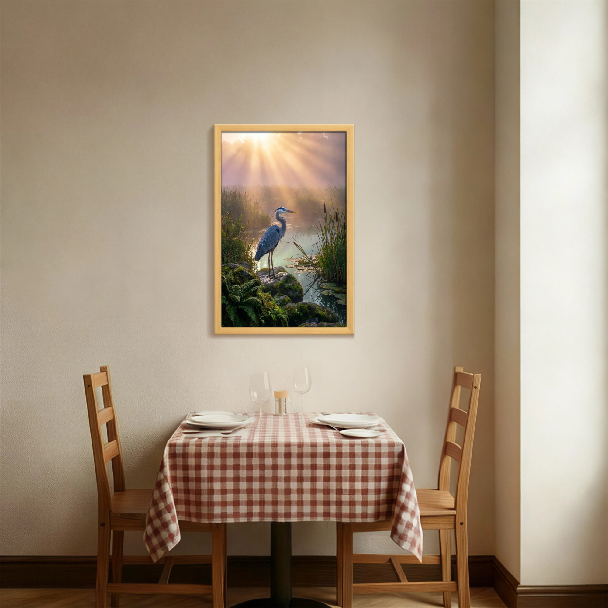 Winston Porter Animals Sunrise Heron Marsh Landscape Nature Peaceful ...