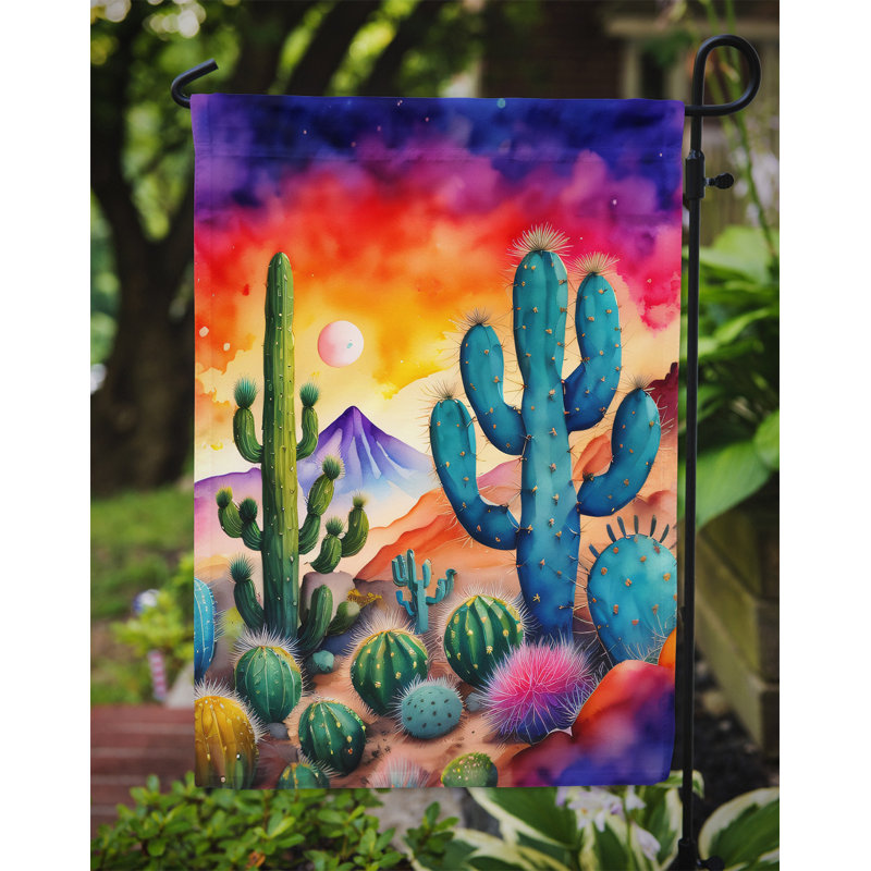 Drapeau de jardin double en polyester H 15,5 po x l 11,25 po