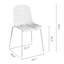 Chaises de salle à manger Mid-Century modernes avec dossier creux, chaises de salle à manger en métal-87146937-87197109