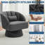 Upholstered Swivel Accent Chair-2033108839