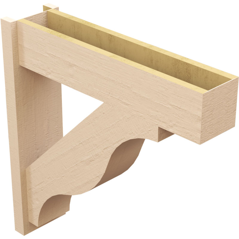 Bois de cèdre brut Funston Block TimberThane Perspector, brun clair apprêté, H 32 po x l 8 po x P 32 po
