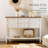 Console Table With Drawers, Vintage Entryway Table With 2 Drawers, Cabinets And Bottom Shelf, Retro Sofa Table For Living Room, Bedroom
