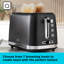 BLACK+DECKER BXTO20077GB 2 Slice Plastic Toaster, Black-73064001
