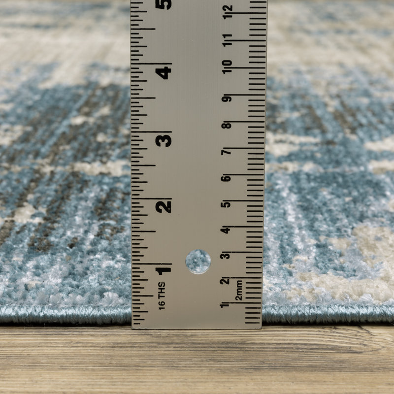 Abstract Indoor Rug, Rectangle 3'10" x 5'5"