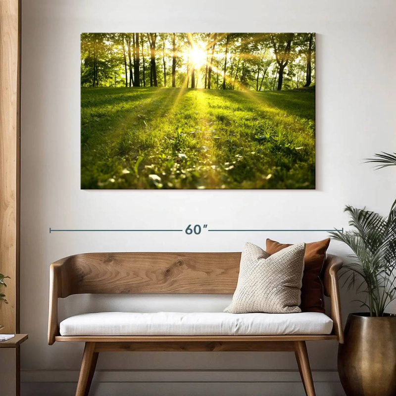 Harnek Bright Green Forest, 32" H x 48" W