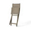 Table d'extérieur 43,5 po - Bois, eau, plateau à lattes, gris, option de rangement pliable