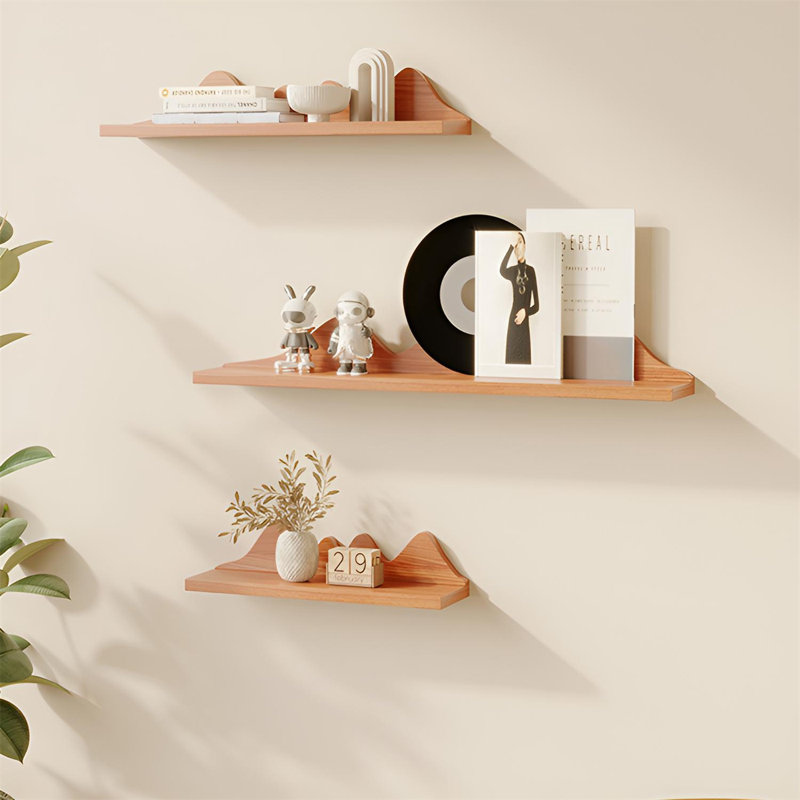 Tablette murale en bois massif