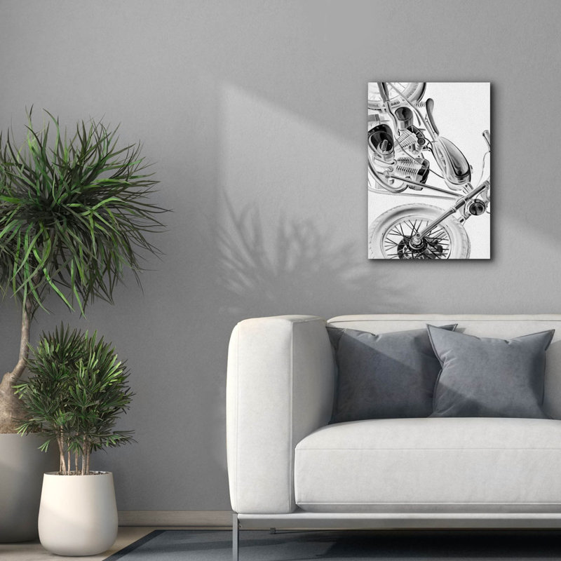 «Fionnbharr Inverted Vintage Moto I on Canvas» par Ethan Harper, reproduction, H 26 po x l 18 po x P 0,75 po