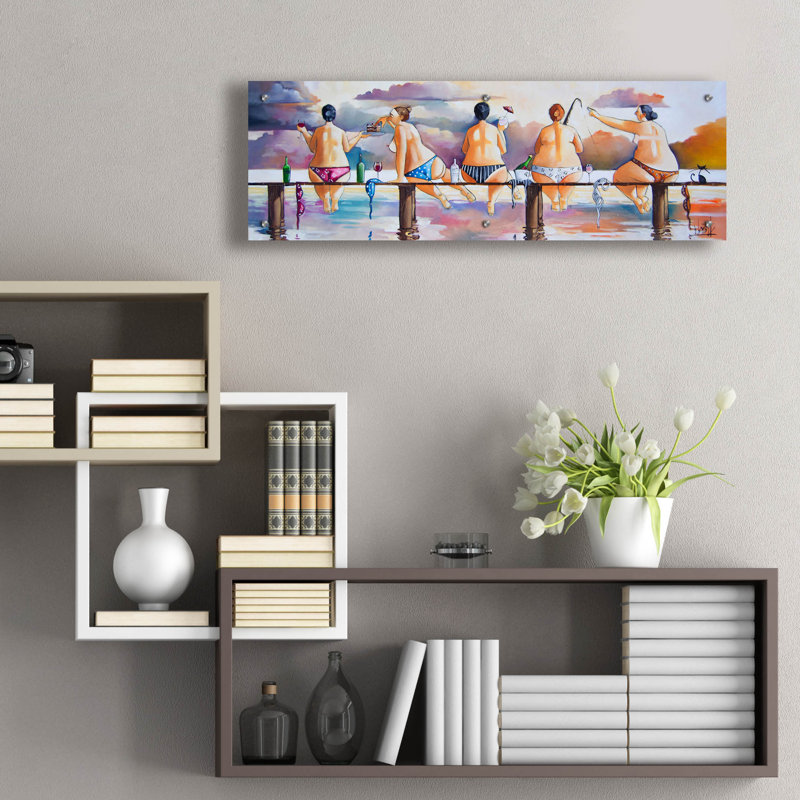 Art mural en verre Rosecliff Heights, H 12 po x l 36 po
