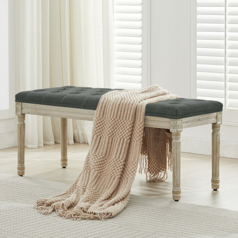 Boswick Bench, Dark Gray, 43.9"