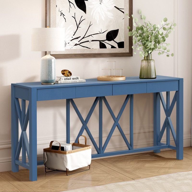 Huckins 60" Console Table, Navy